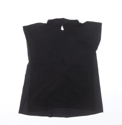 Womens UK Size XS French Connection Black Basic Blouse