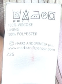 Marks & Spencer Women’s Multicoloured Stripe Knee Length Viscose Skirt Size 12