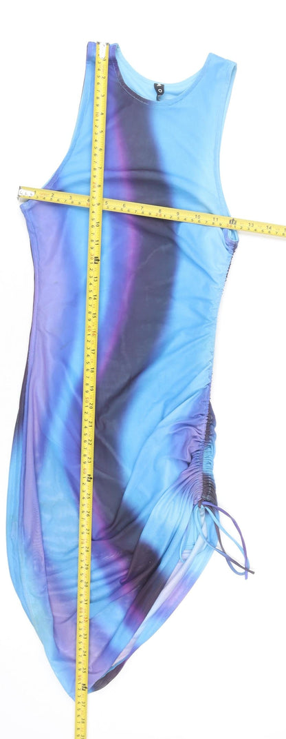Motel Women’s Multicoloured XS Asymmetric Tank Dress Ruched