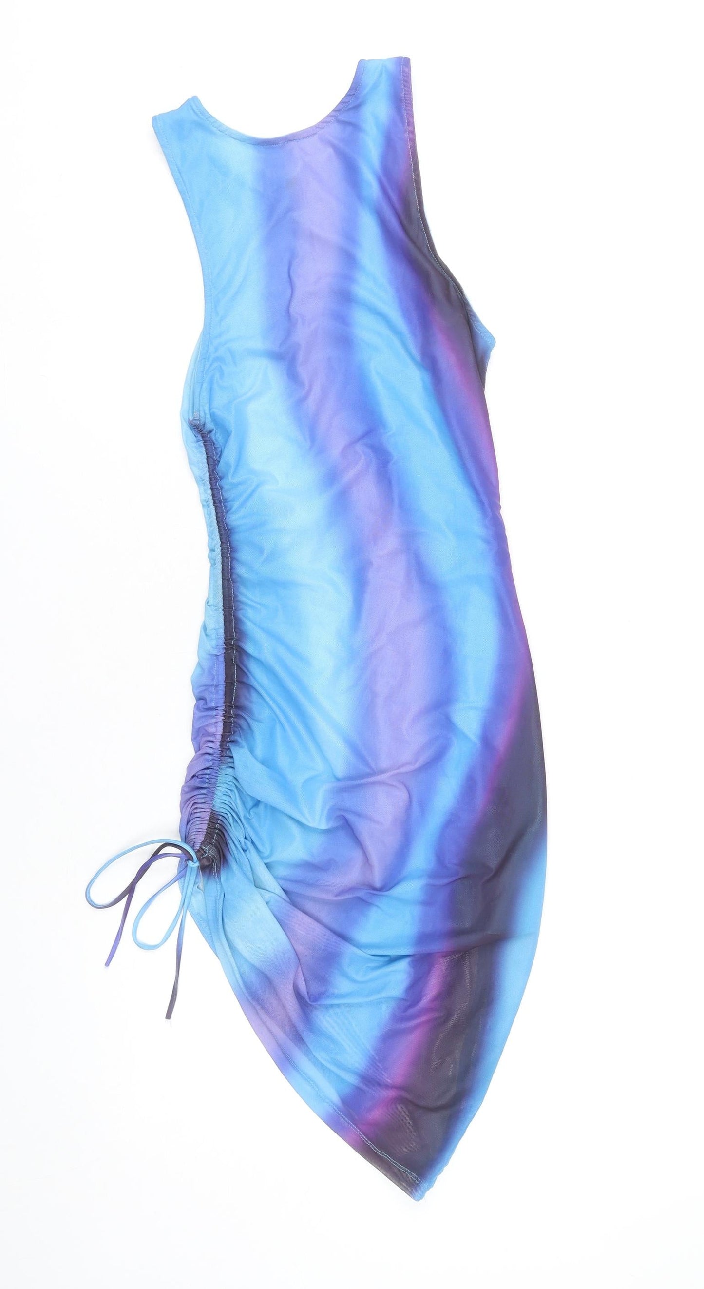 Motel Women’s Multicoloured XS Asymmetric Tank Dress Ruched
