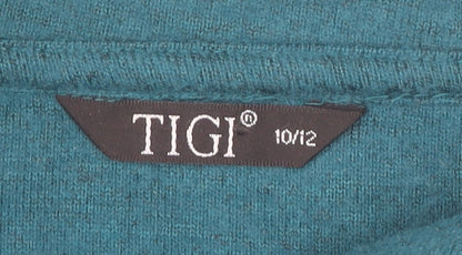 Womens UK Size 10 TIGI Green Cardigan Jumper