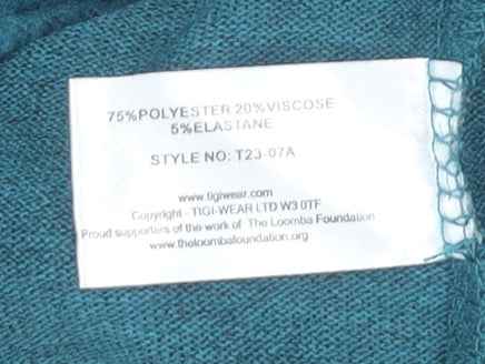 Womens UK Size 10 TIGI Green Cardigan Jumper