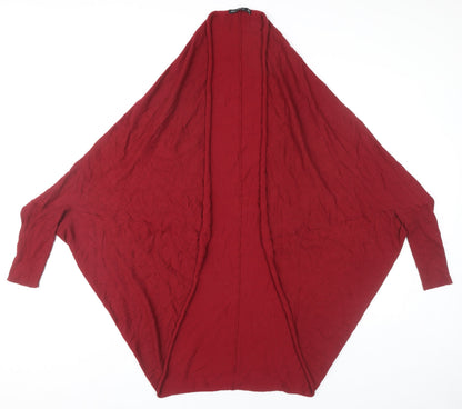 Womens UK Size 12 Zara Red Cardigan Jumper