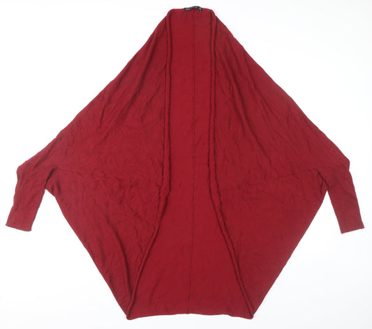 Womens UK Size 12 Zara Red Cardigan Jumper
