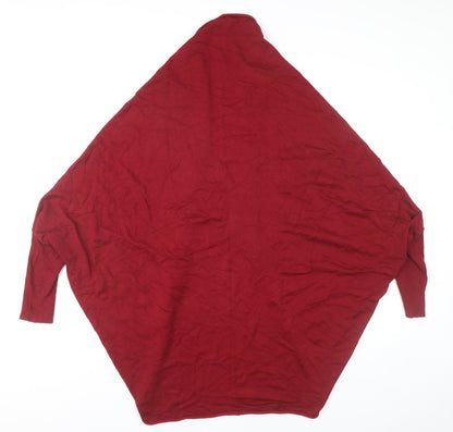 Womens UK Size 12 Zara Red Cardigan Jumper