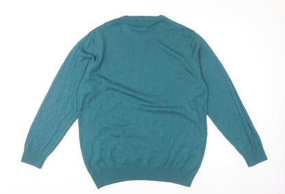 Altinyildiz Classics Women Green L Pullover Crew Neck Acrylic Jumper
