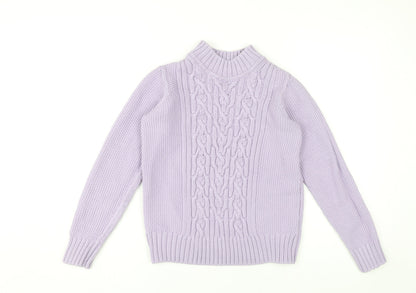 Womens UK Size 6 Marks and Spencer Purple Pullover Jumper
