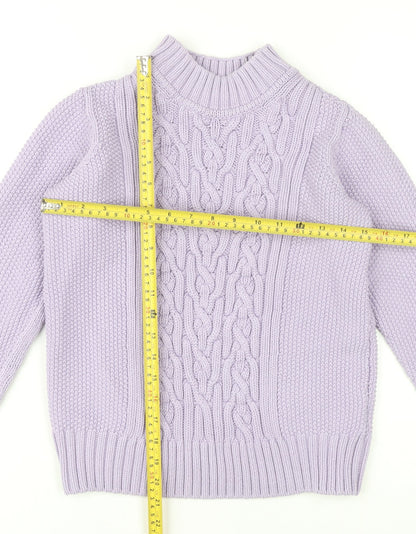 Womens UK Size 6 Marks and Spencer Purple Pullover Jumper