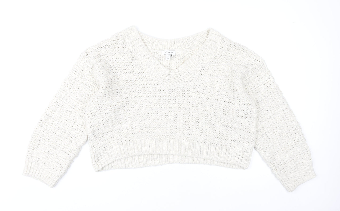 Womens UK Size S Topshop Ivory Pullover Jumper