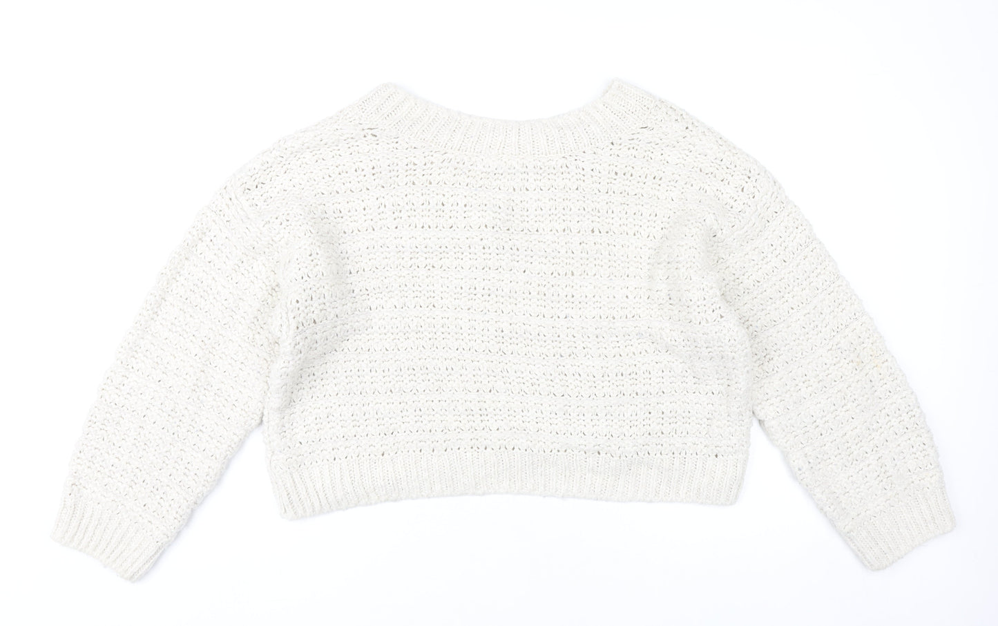 Womens UK Size S Topshop Ivory Pullover Jumper