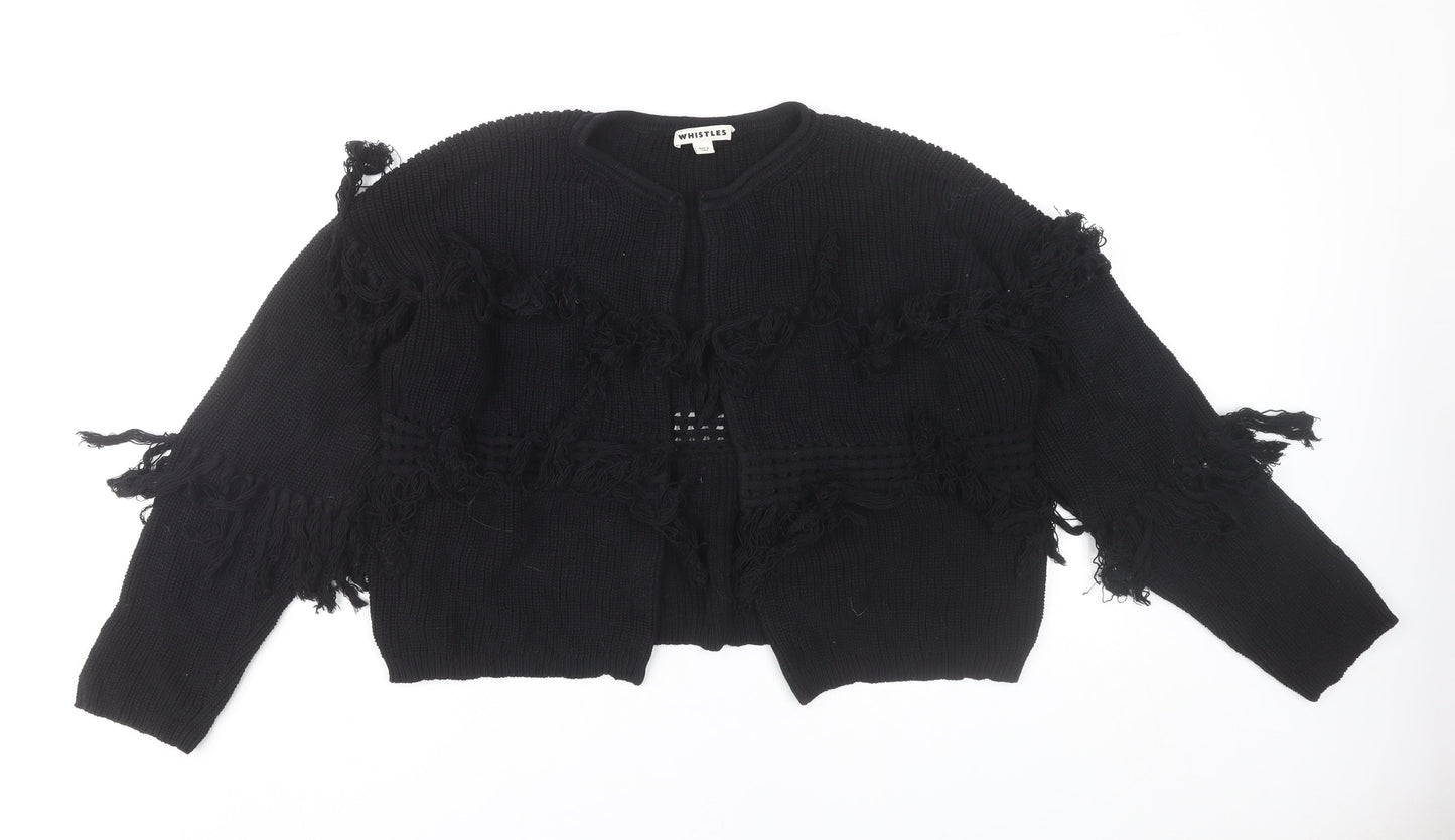Womens UK Size M Whistles Black Cardigan Jumper