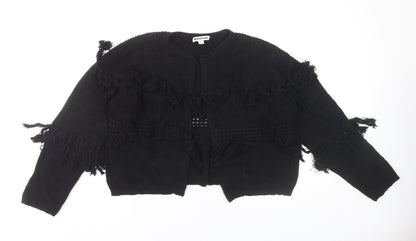 Womens UK Size M Whistles Black Cardigan Jumper