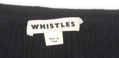 Womens UK Size M Whistles Black Cardigan Jumper