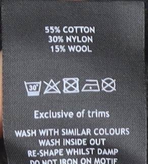 TOG24 Mens Grey XL Henley Jumper High Neck Cotton Wool Blend