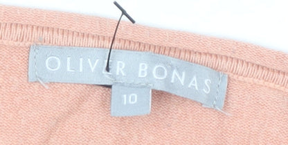 Womens UK Size 10 Oliver Bonas Beige Tunic Jumper
