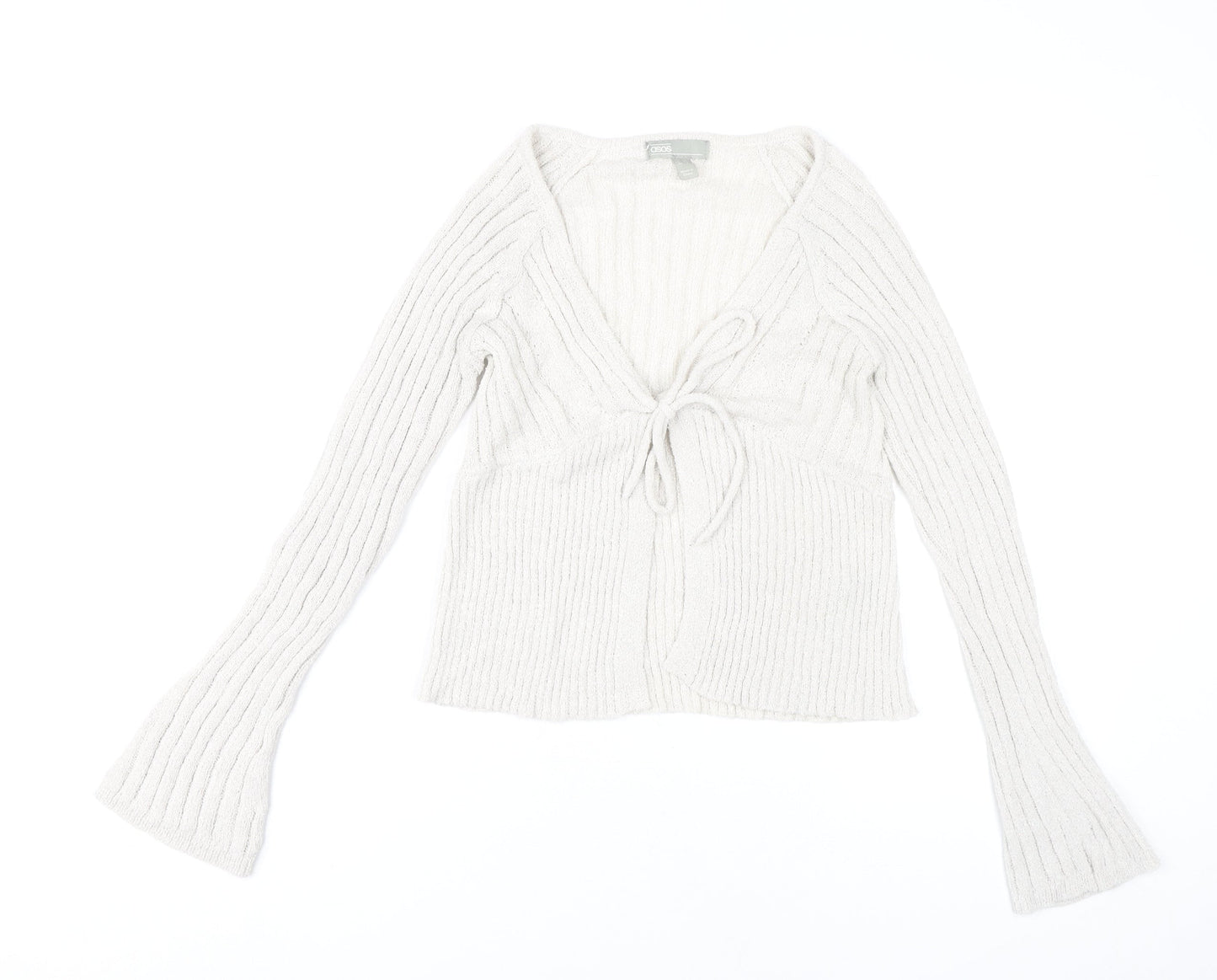 Womens UK Size 14 ASOS Ivory Cardigan Jumper