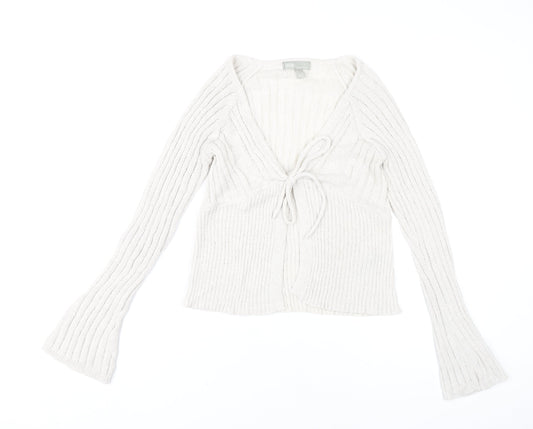 Womens UK Size 14 ASOS Ivory Cardigan Jumper