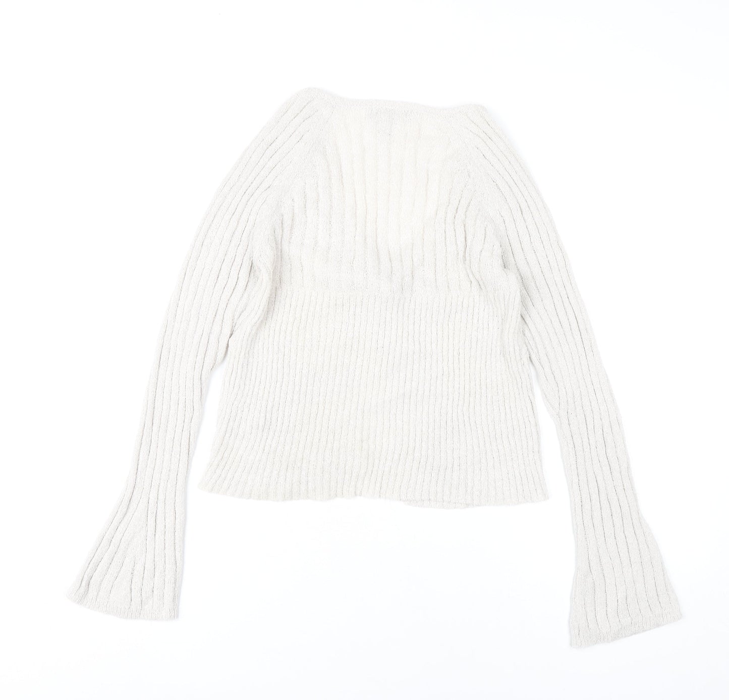 Womens UK Size 14 ASOS Ivory Cardigan Jumper