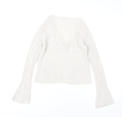 Womens UK Size 14 ASOS Ivory Cardigan Jumper