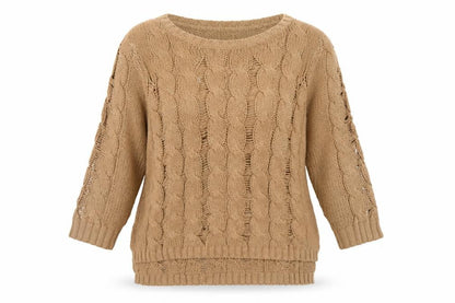 Womens UK Size 12 H&M Beige Pullover Jumper