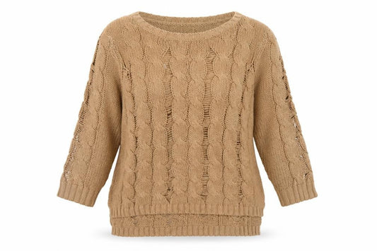 Womens UK Size 12 H&M Beige Pullover Jumper