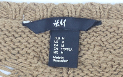 H&M Women’s Beige Cable Knit Pullover Jumper Size 12