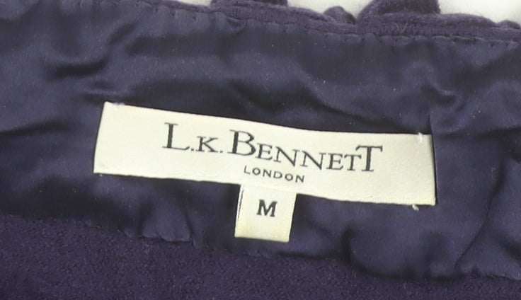 Womens UK Size M L.K. Bennett Purple Tunic Blouse