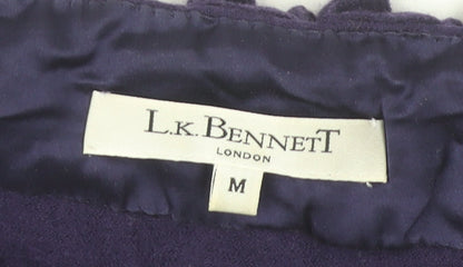 Womens UK Size M L.K. Bennett Purple Tunic Blouse