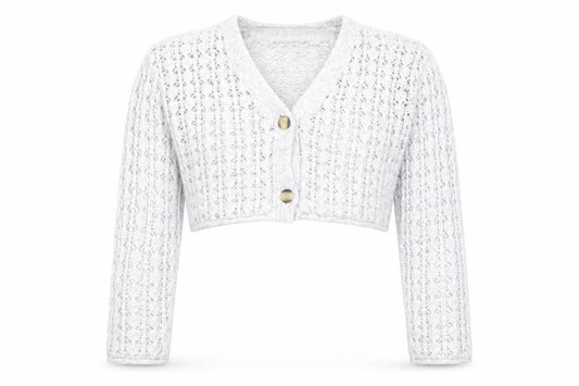 Zara Girls Grey Knit Button Cardigan Jumper 11-12 Years V-Neck Long Sleeve