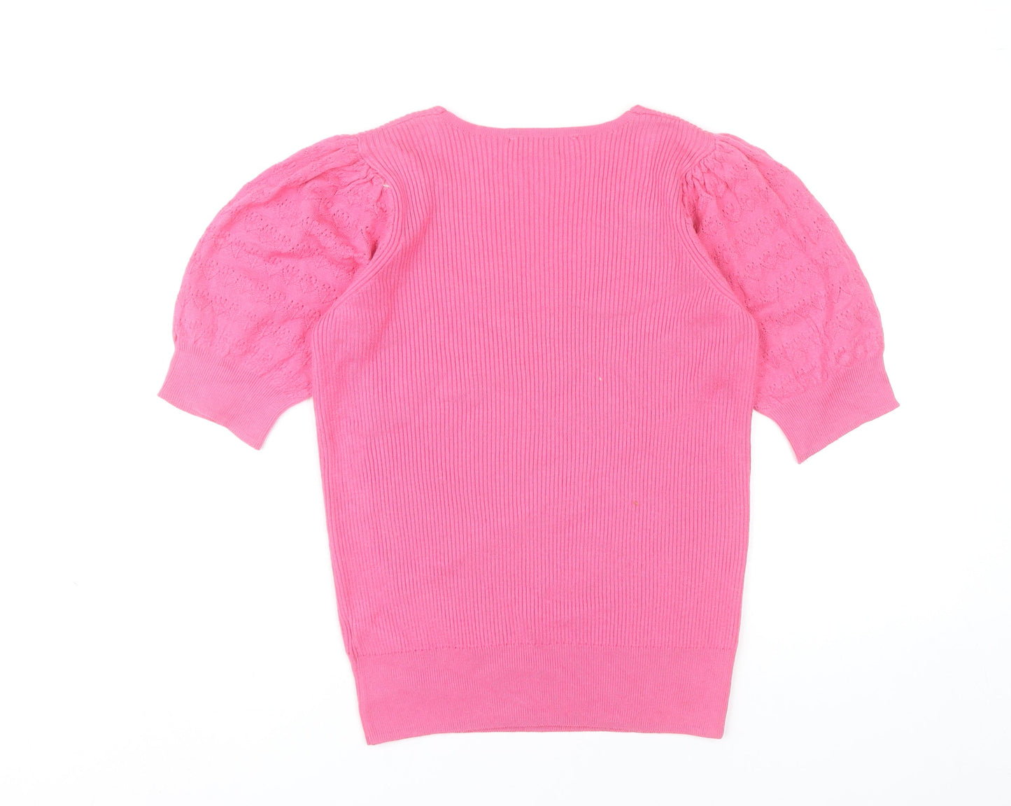 Womens UK Size 10 Marks and Spencer Pink Jersey Blouse