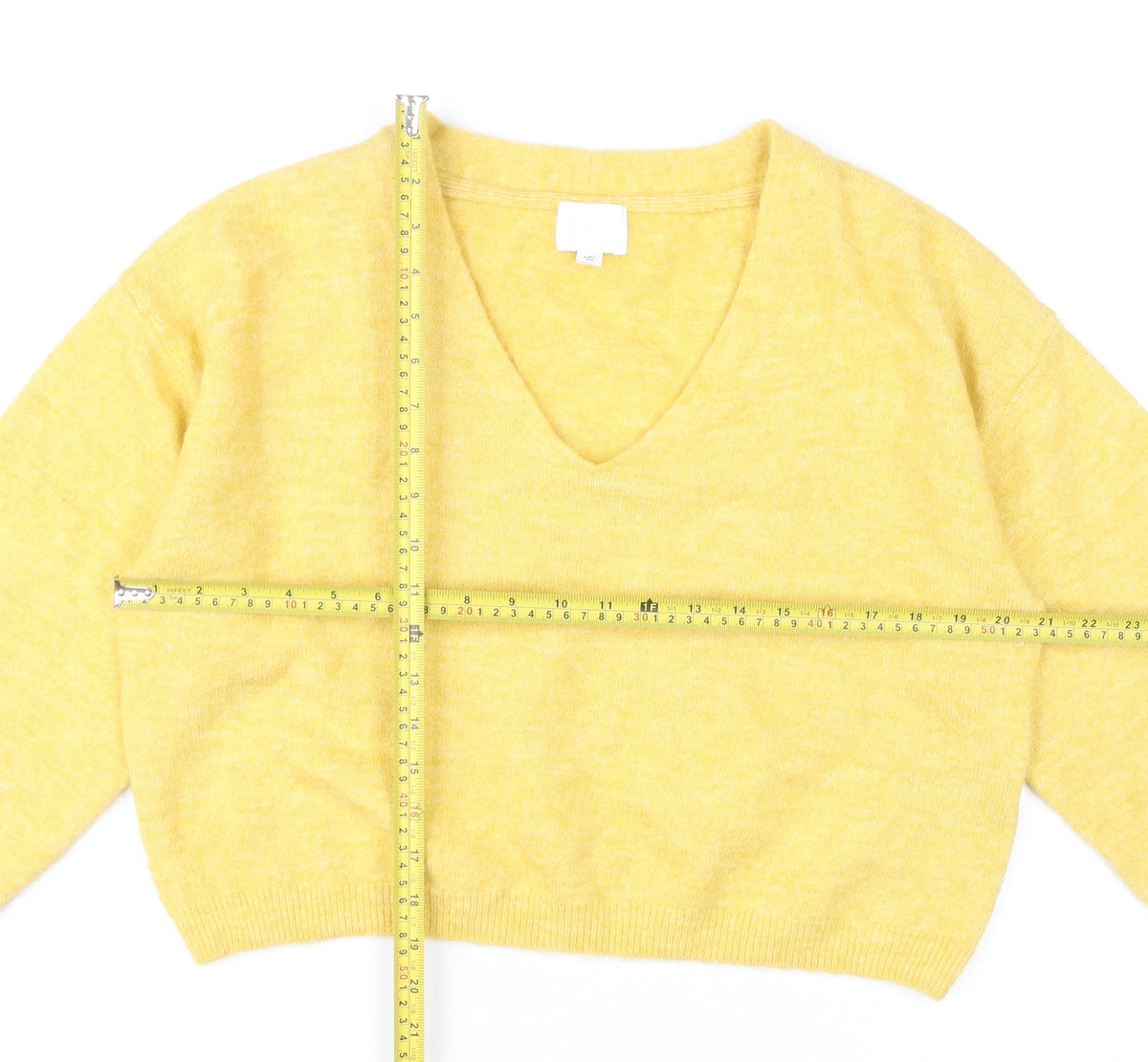Womens UK Size S H&M Yellow Pullover Jumper