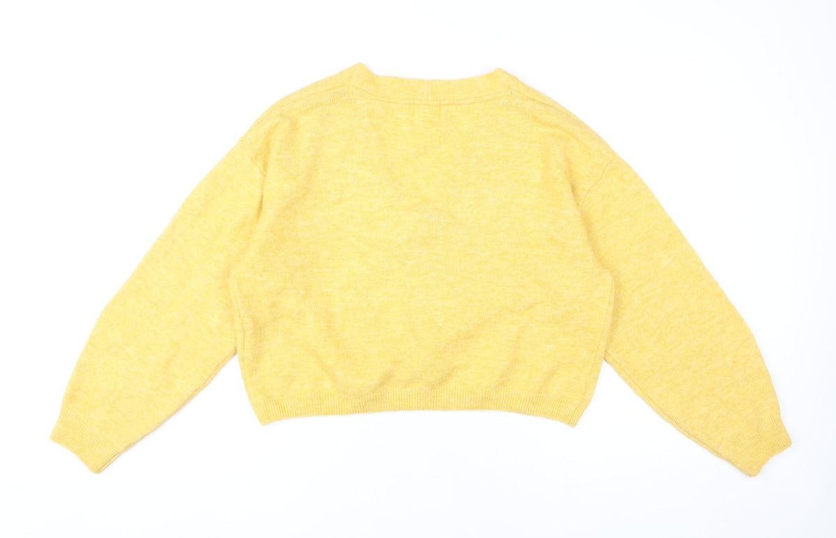 Womens UK Size S H&M Yellow Pullover Jumper