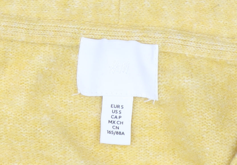 Womens UK Size S H&M Yellow Pullover Jumper