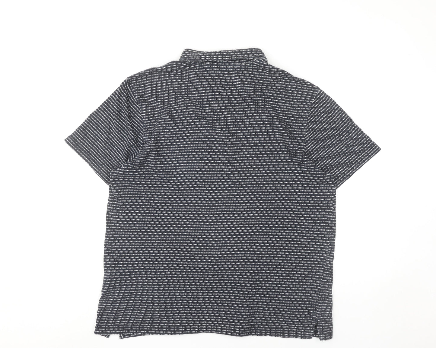 Red Herring Men’s Black Striped Cotton Polo Shirt Size L