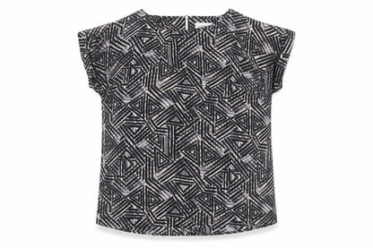 Womens UK Size 12 Paraphrase Black Basic Blouse