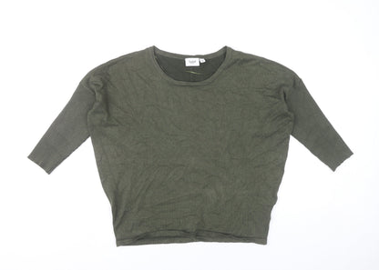 Womens UK Size XS Saint Tropez Green Pullover Jumper