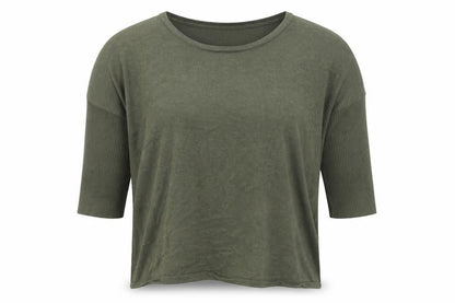 Womens UK Size XS Saint Tropez Green Pullover Jumper
