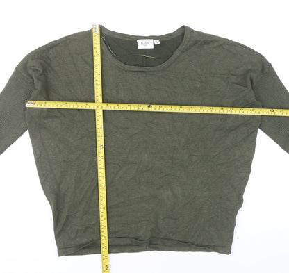 Womens UK Size XS Saint Tropez Green Pullover Jumper