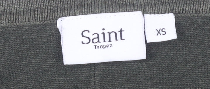 Womens UK Size XS Saint Tropez Green Pullover Jumper