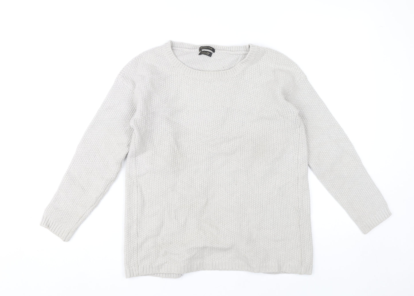 Womens UK Size 12 Massimo Dutti Grey Cardigan Jumper