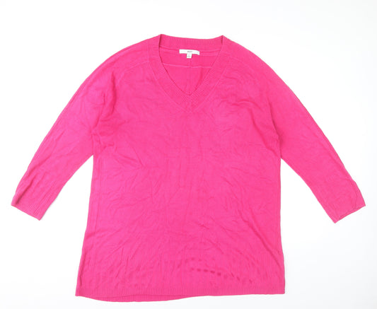 Womens UK Size L NEXT Pink Pullover Jumper