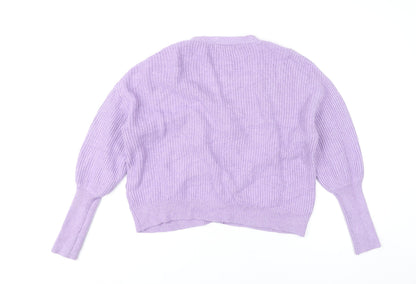 Womens UK Size M Marks and Spencer Purple Cardigan Jumper