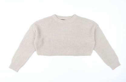 Womens UK Size 1012 Missguided Beige Pullover Jumper