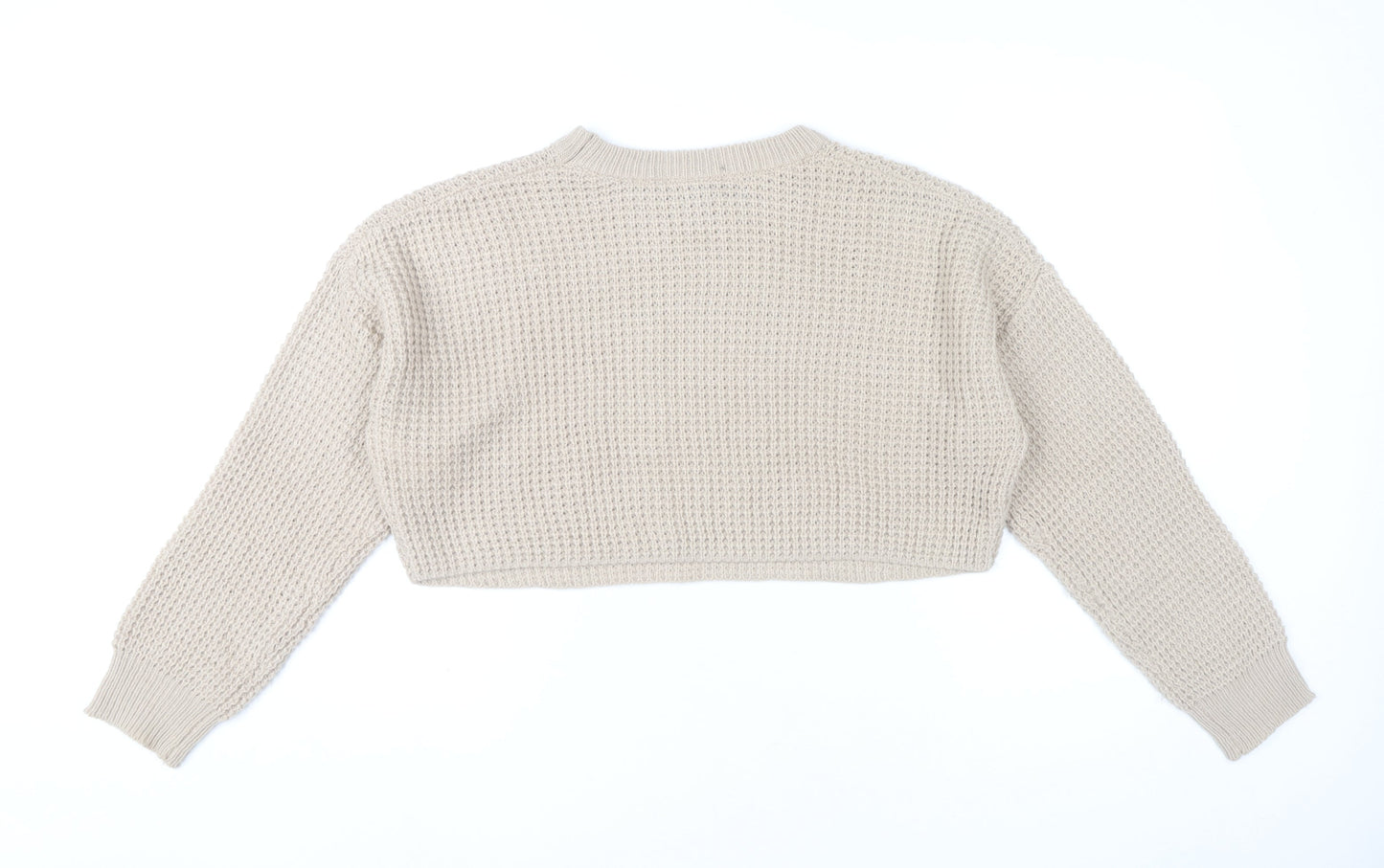 Womens UK Size 1012 Missguided Beige Pullover Jumper