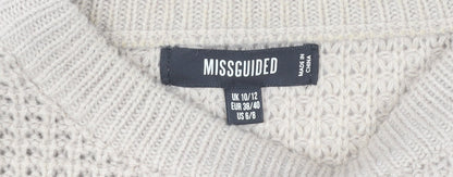 Womens UK Size 1012 Missguided Beige Pullover Jumper