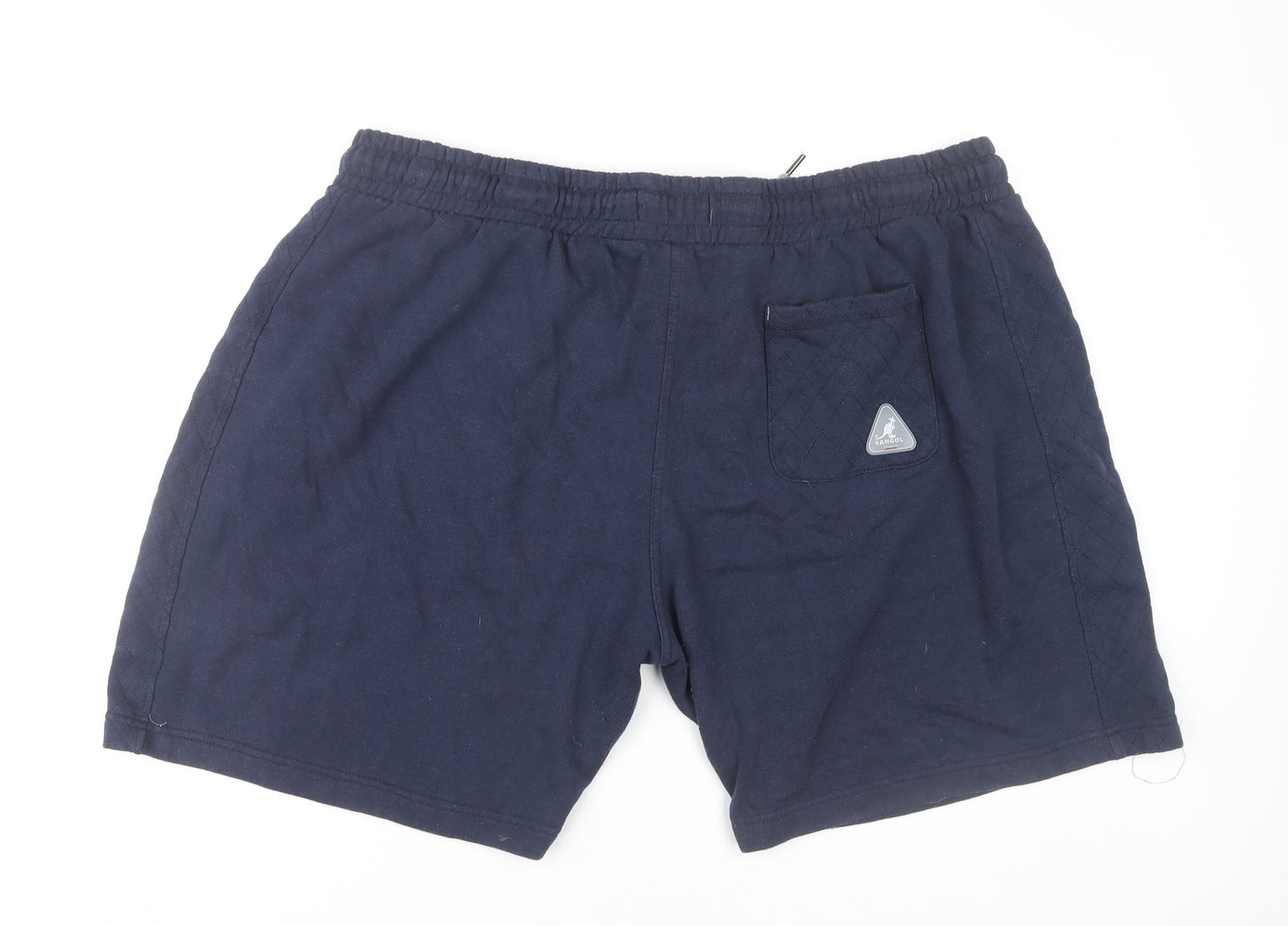 Kangol Men’s Blue 3XL Sweat Shorts Casual Summer Elastic Waist