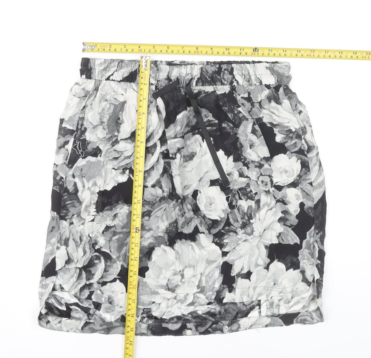 Womens UK Size M Zara Straight & Pencil Chiffon Skirt