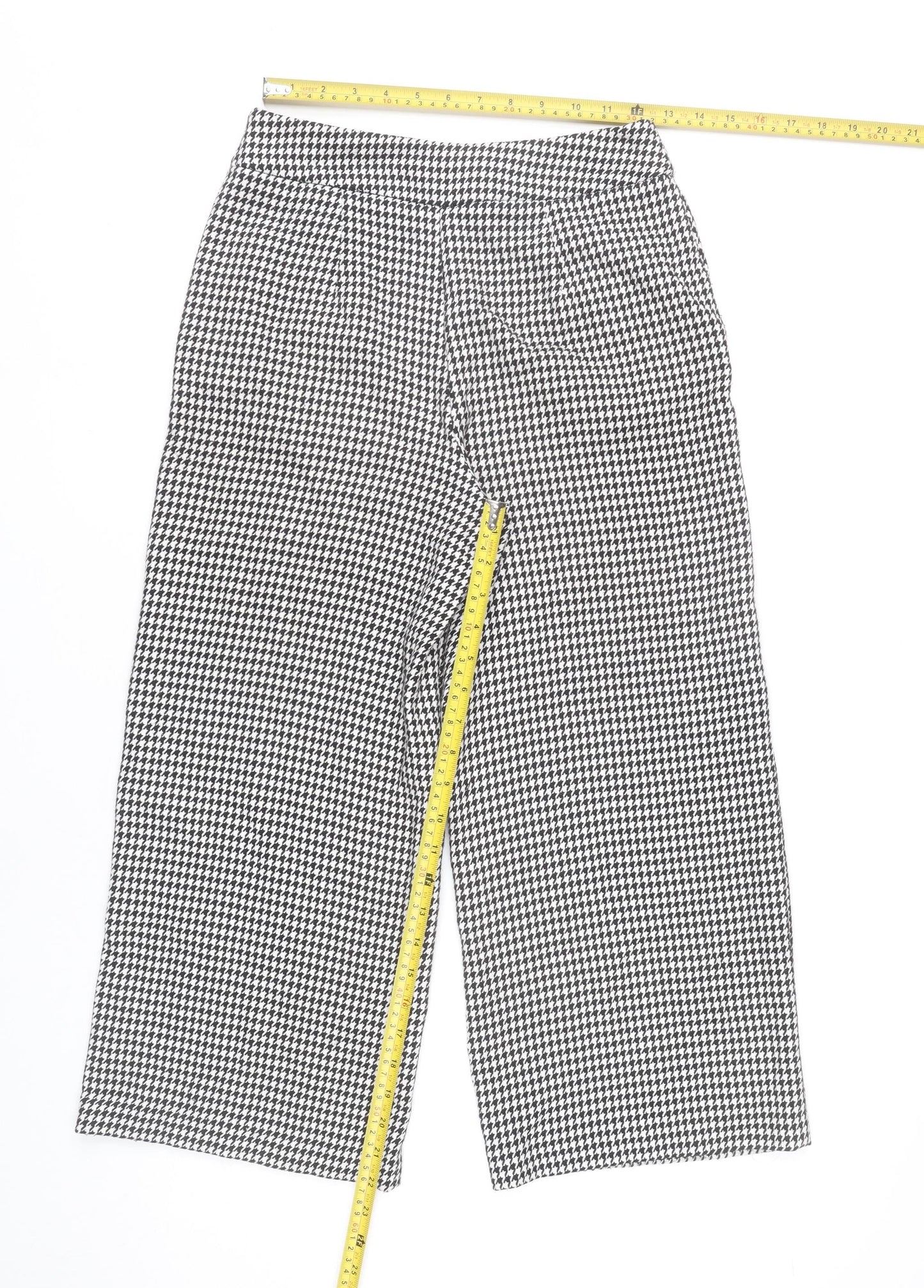 Womens UK Size XS Zara Regular Fit BusinessCasualWorkwear Multicoloured Trousers