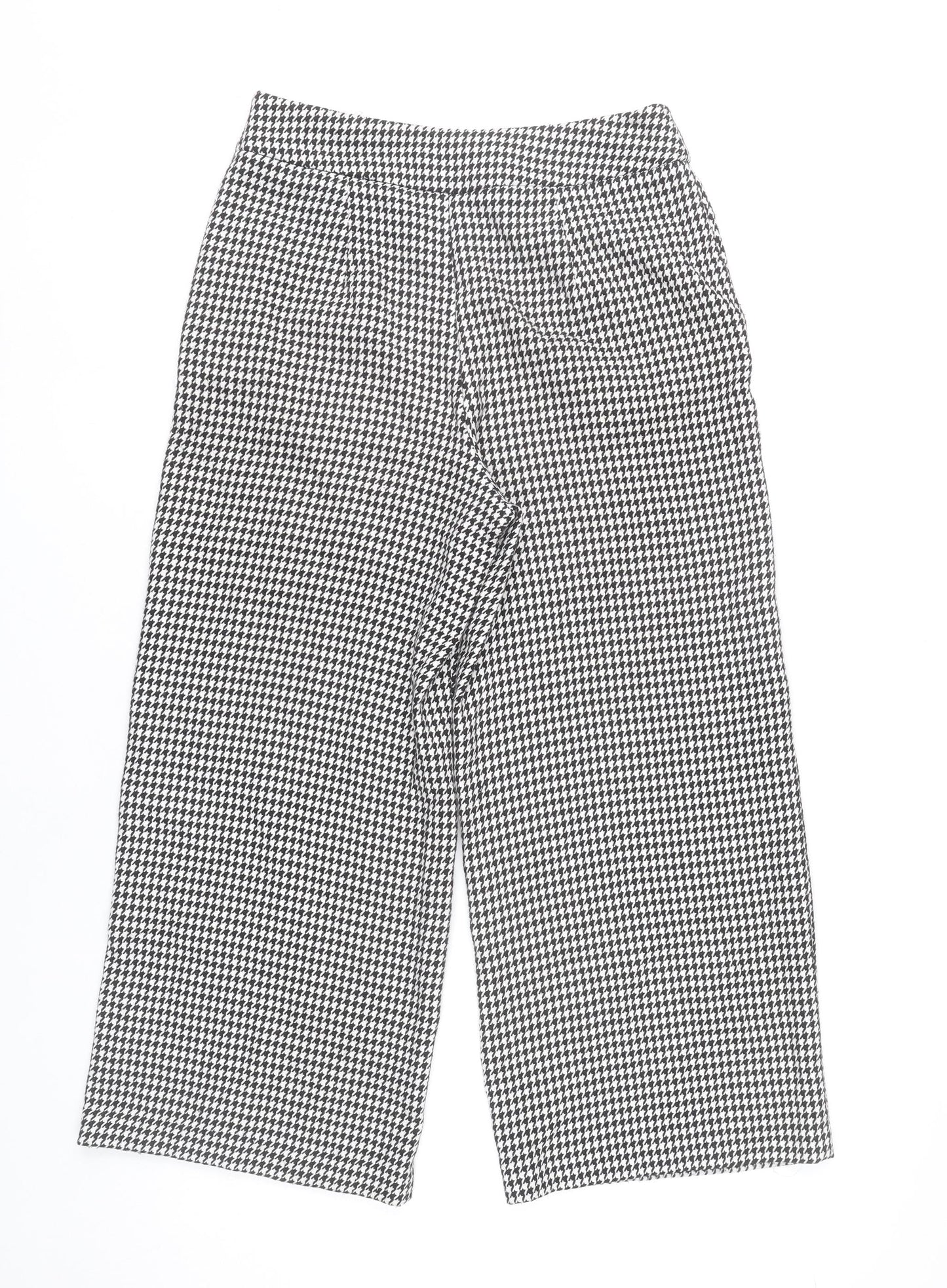 Womens UK Size XS Zara Regular Fit BusinessCasualWorkwear Multicoloured Trousers