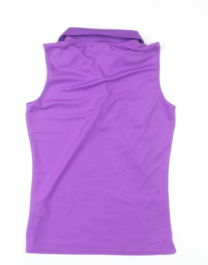 Womens UK Size S Glenmuir Purple Basic Polo